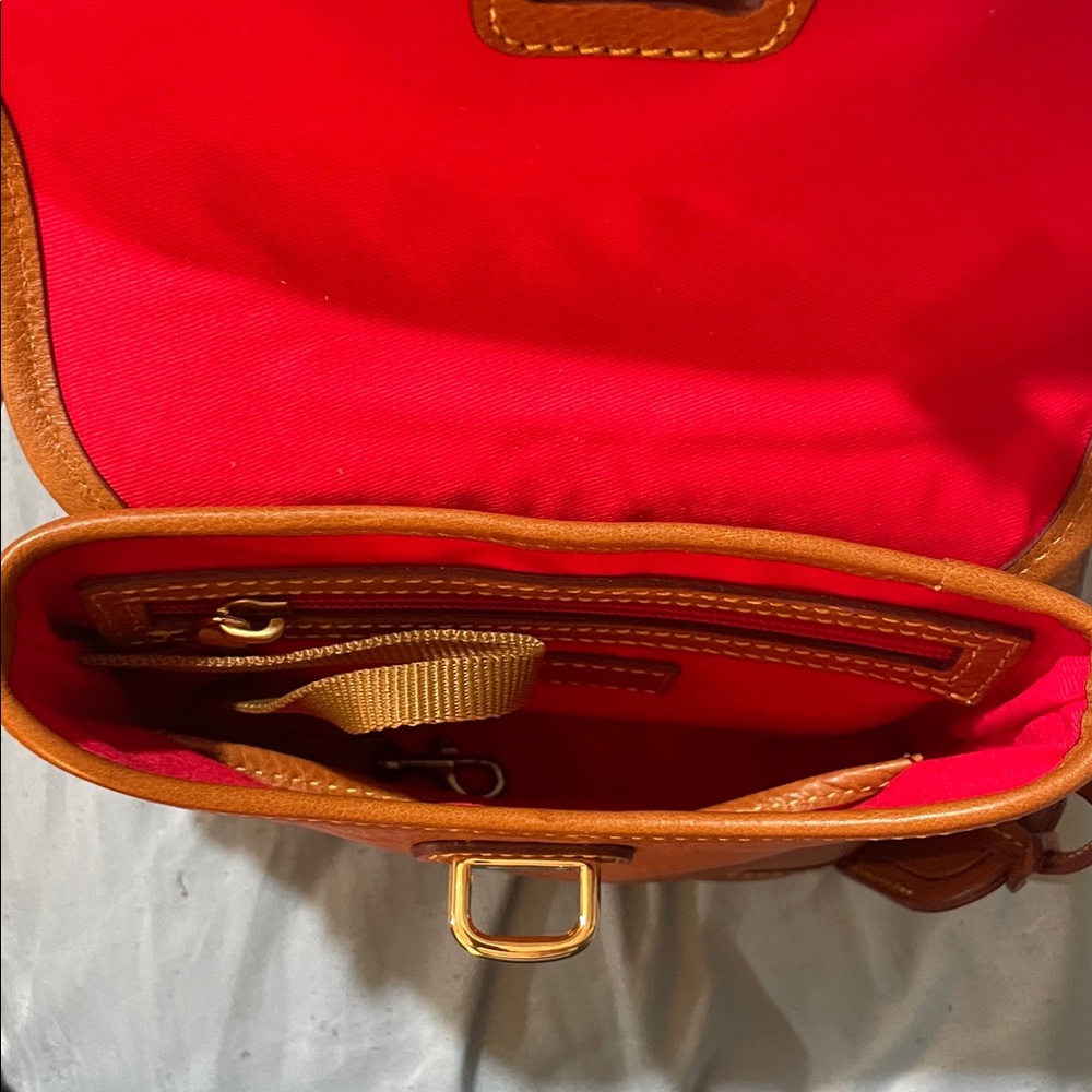 Dooney & Bourke Chestnut Leather Crossbody Bag - Picture 3 of 3